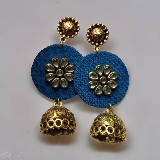 Earring (Kundan) Hand Made-shgeshop