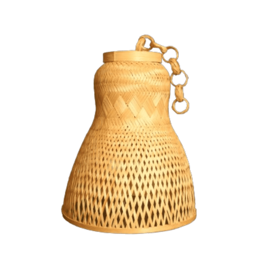 Bamboo Hanging Lamp Shade (Bell Shaped)-shgeshop