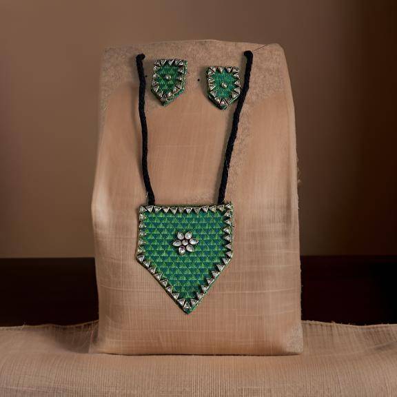 Khan Necklace with Earrings-shgeshop