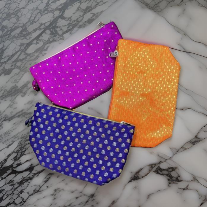 Pouch Set Purple-Pink-Yellow (3 pc)-shgeshop