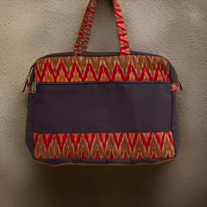 Handcrafted Cotton Laptop Shoulder Bag-shgeshop