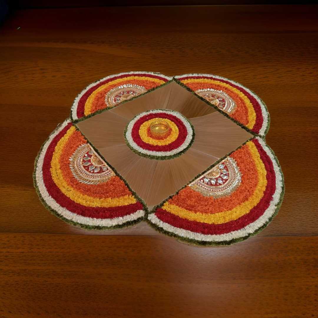 Flower Pattern Rangoli-shgeshop