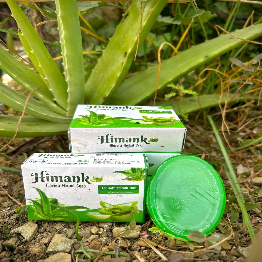 Himank - Alovera Herbal Soap-shgeshop