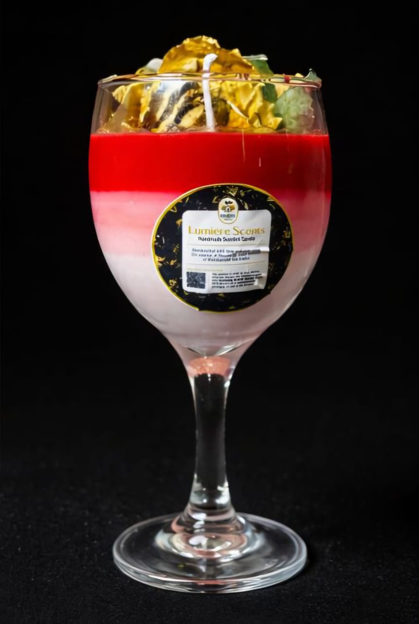 Wine Glass Candle